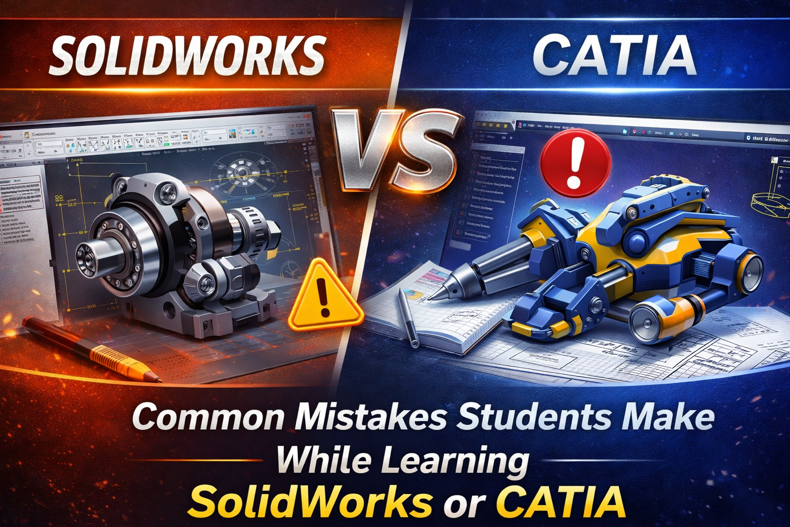 Mistakes Students Make While Learning SolidWorks or CATIA