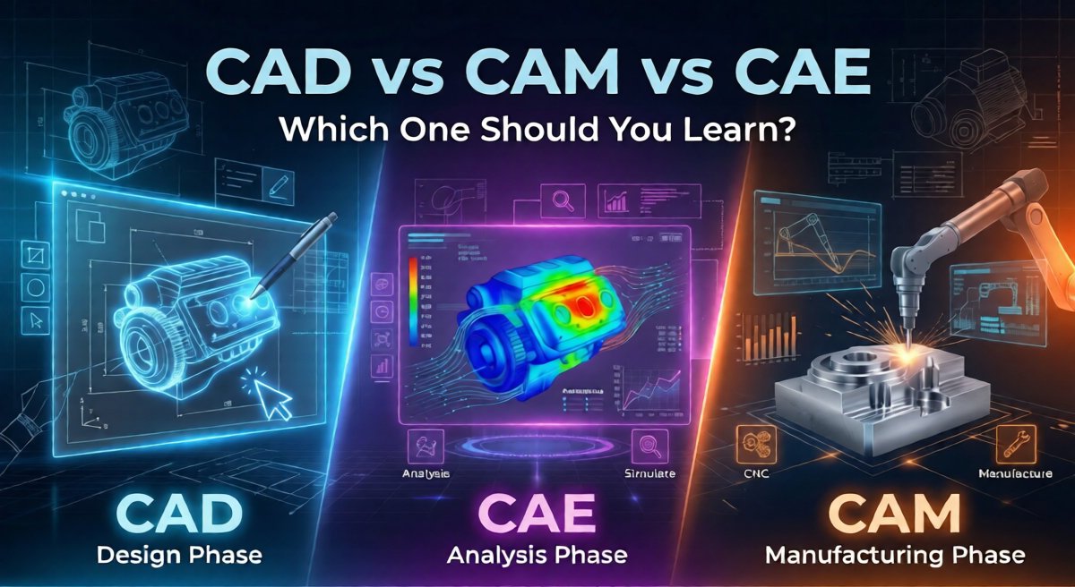 CAD vs CAE vs CAM – Which Course is Best for Your Career