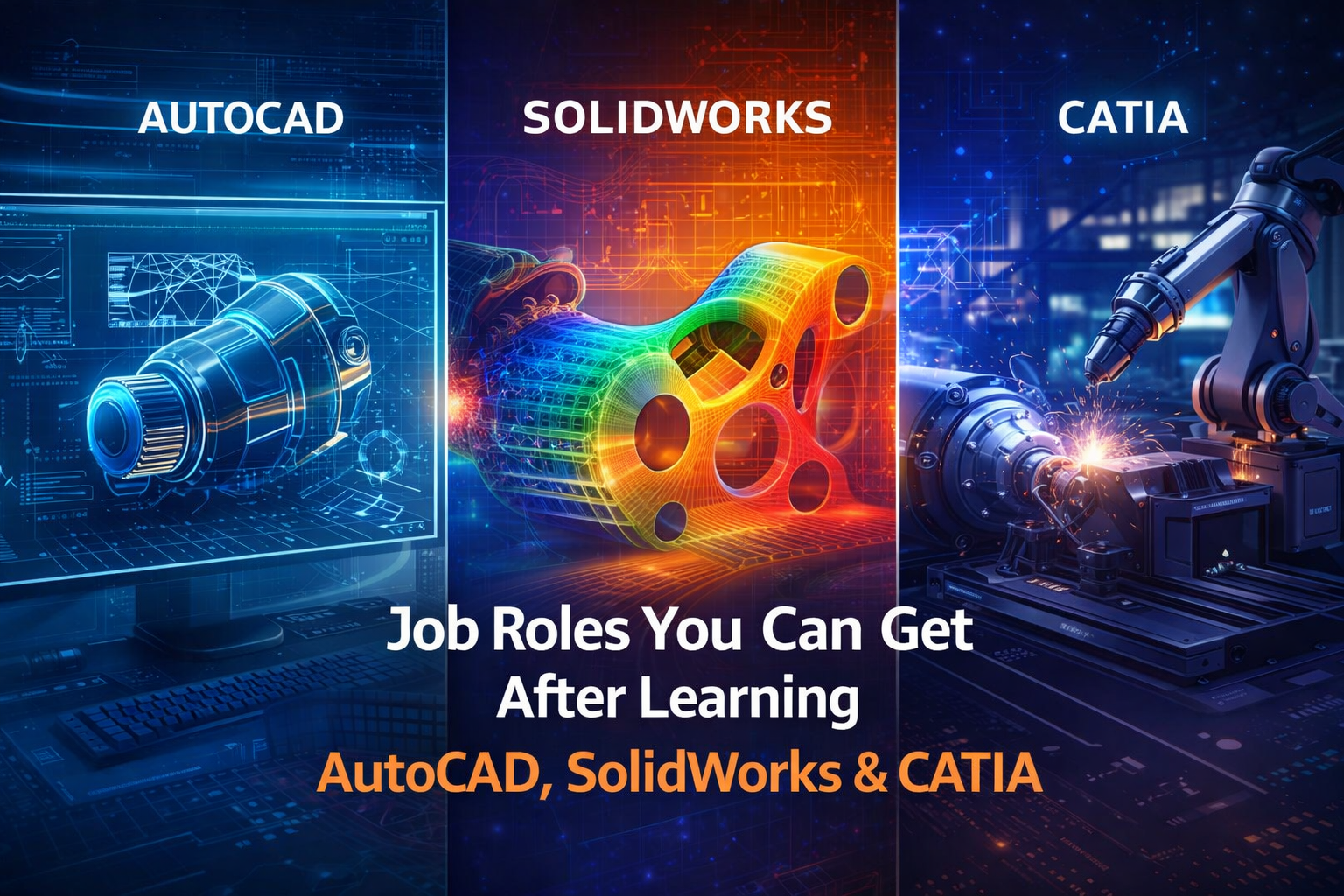 Job Roles You Can Get After Learning AutoCAD, SolidWorks & CATIA