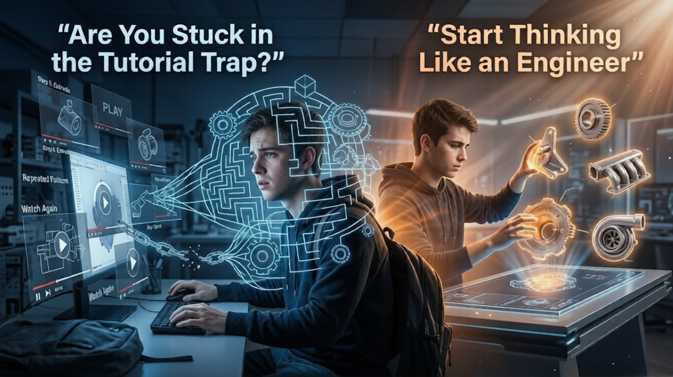 Why Watching CAD Tutorials Doesn’t Make You Skilled | CAD Courses in Pune