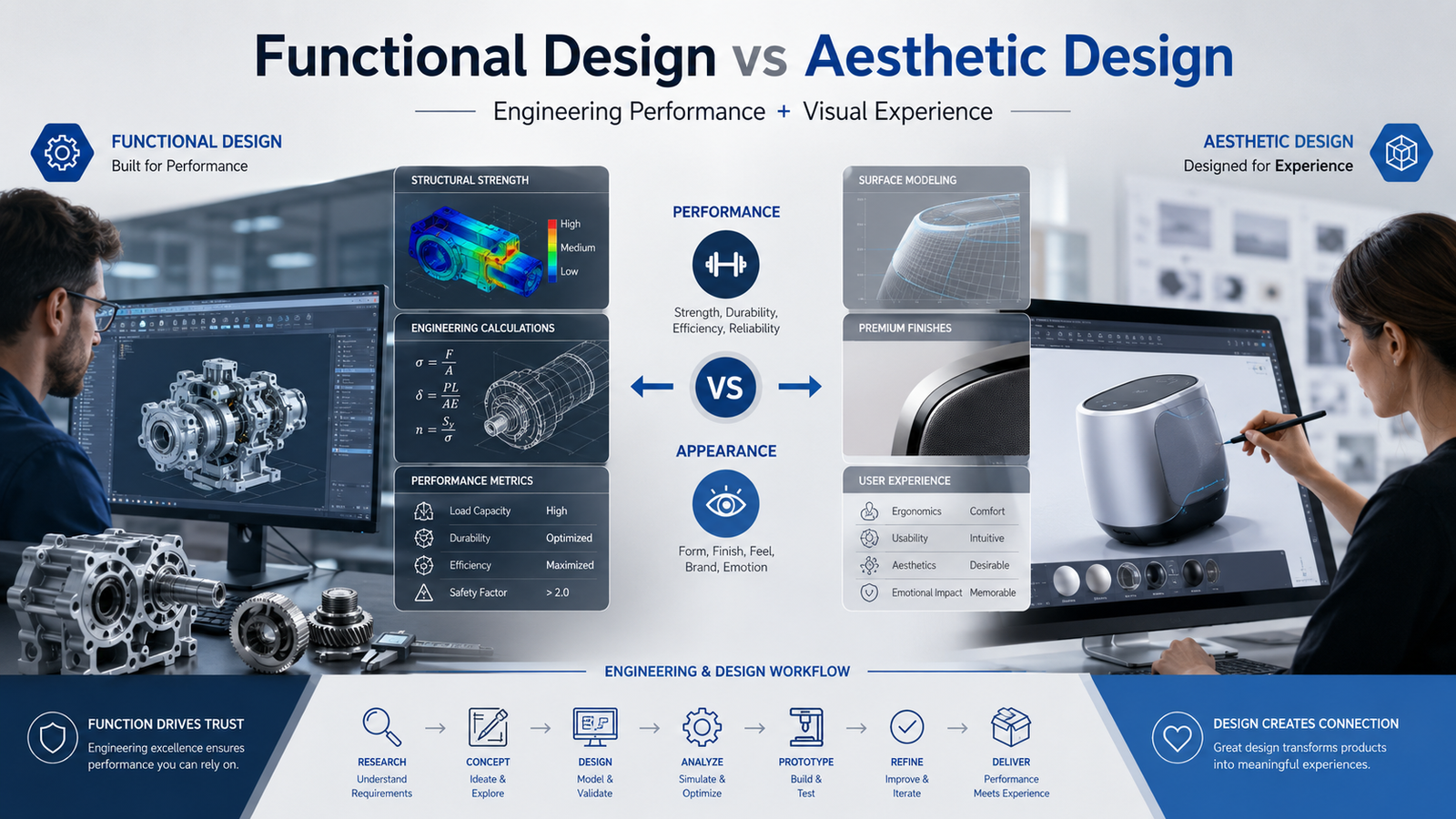 Functional Design vs Aesthetic Design in Engineering