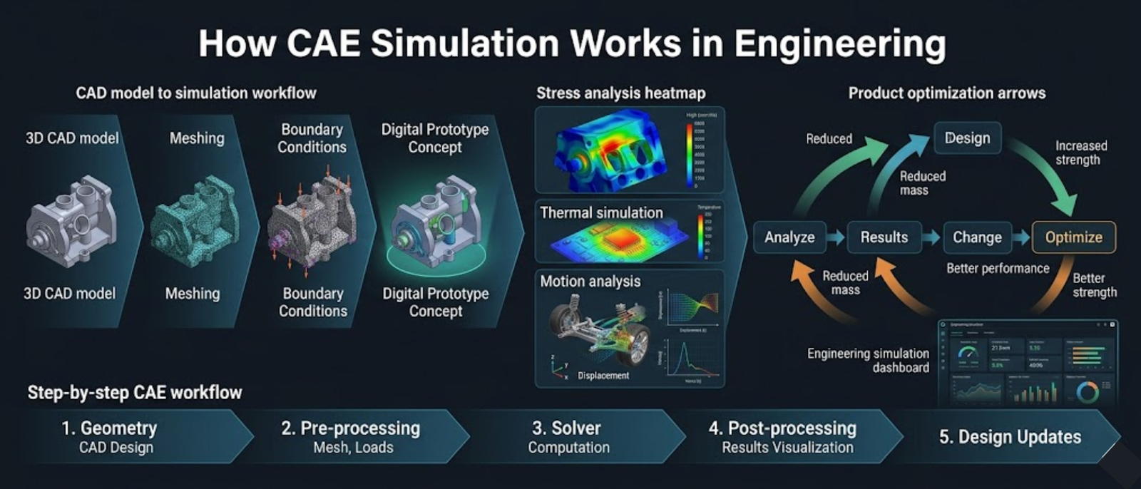 How CAE Simulation Works in Engineering