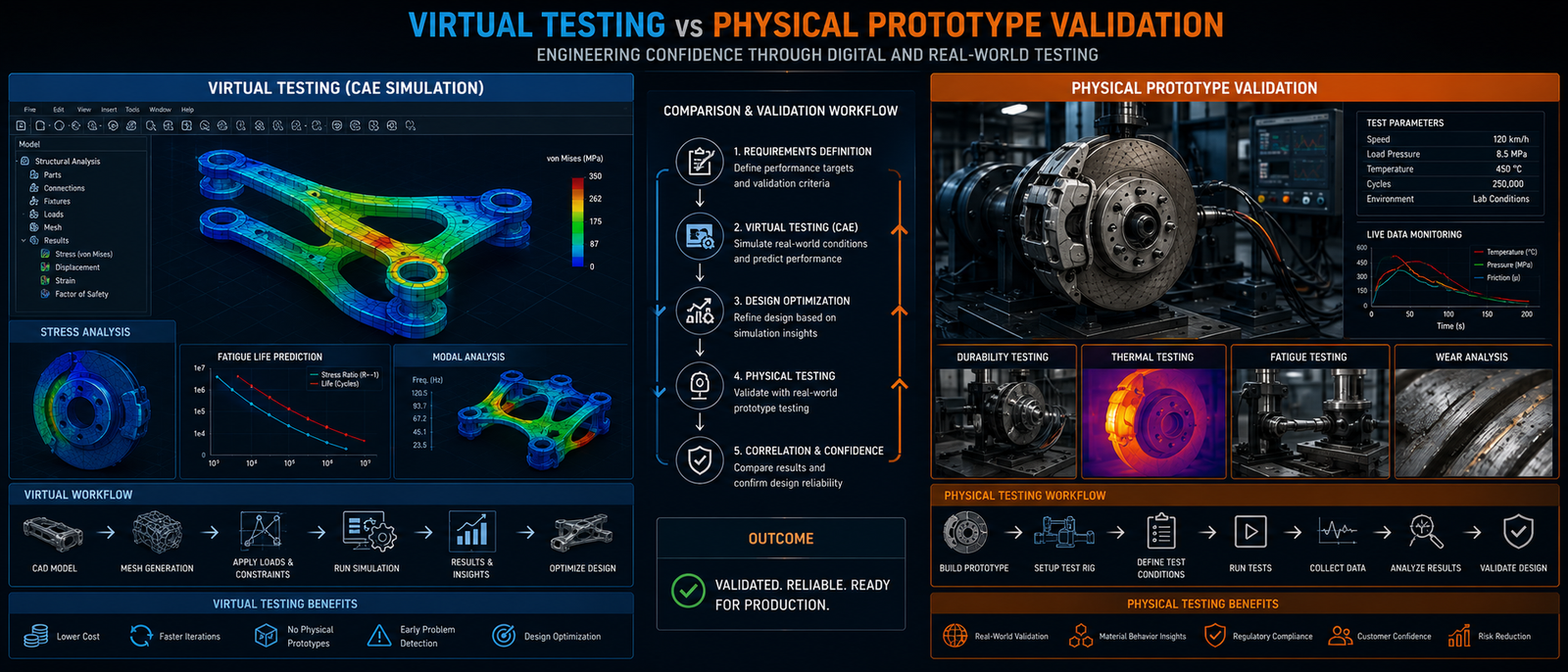 Virtual Testing and Physical Prototype Validation