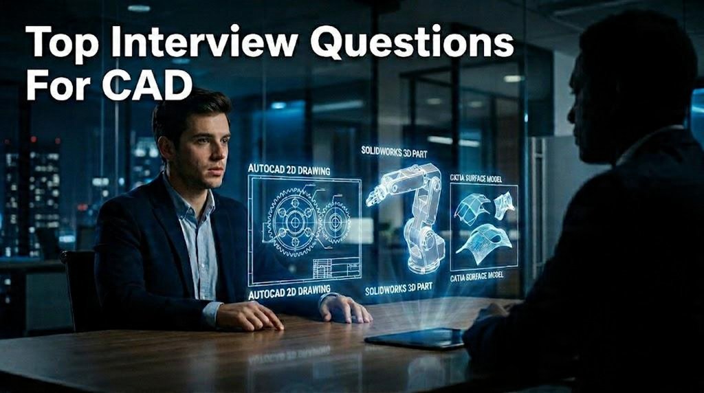 Top Interview Questions for AutoCAD, SolidWorks, and CATIA Jobs