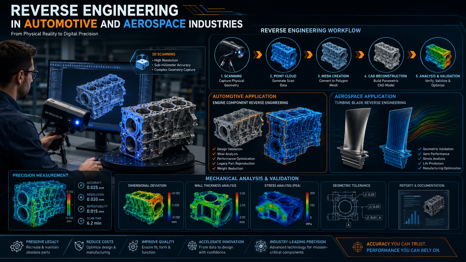 Reverse Engineering in Automotive and Aerospace Industries