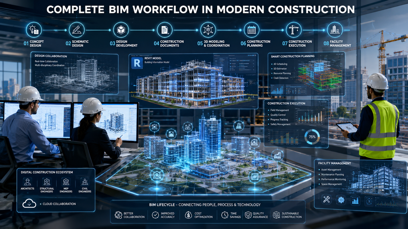 Complete BIM Workflow in Modern Construction