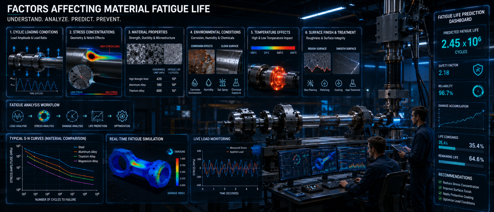 Factors Affecting Material Fatigue Life