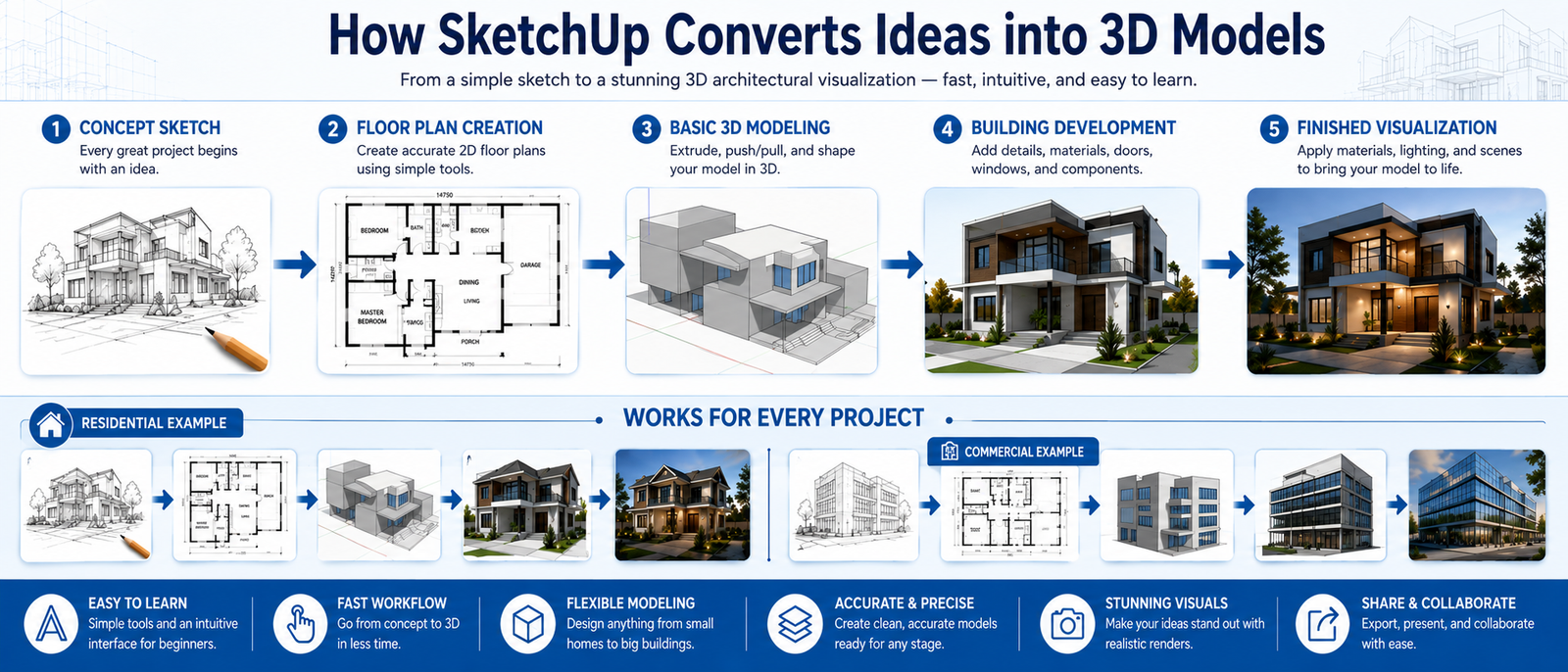 How SketchUp Converts Ideas into 3D Models
