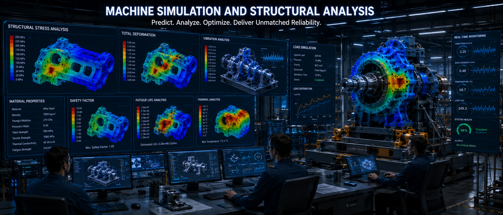 Machine Simulation and Structural Analysis
