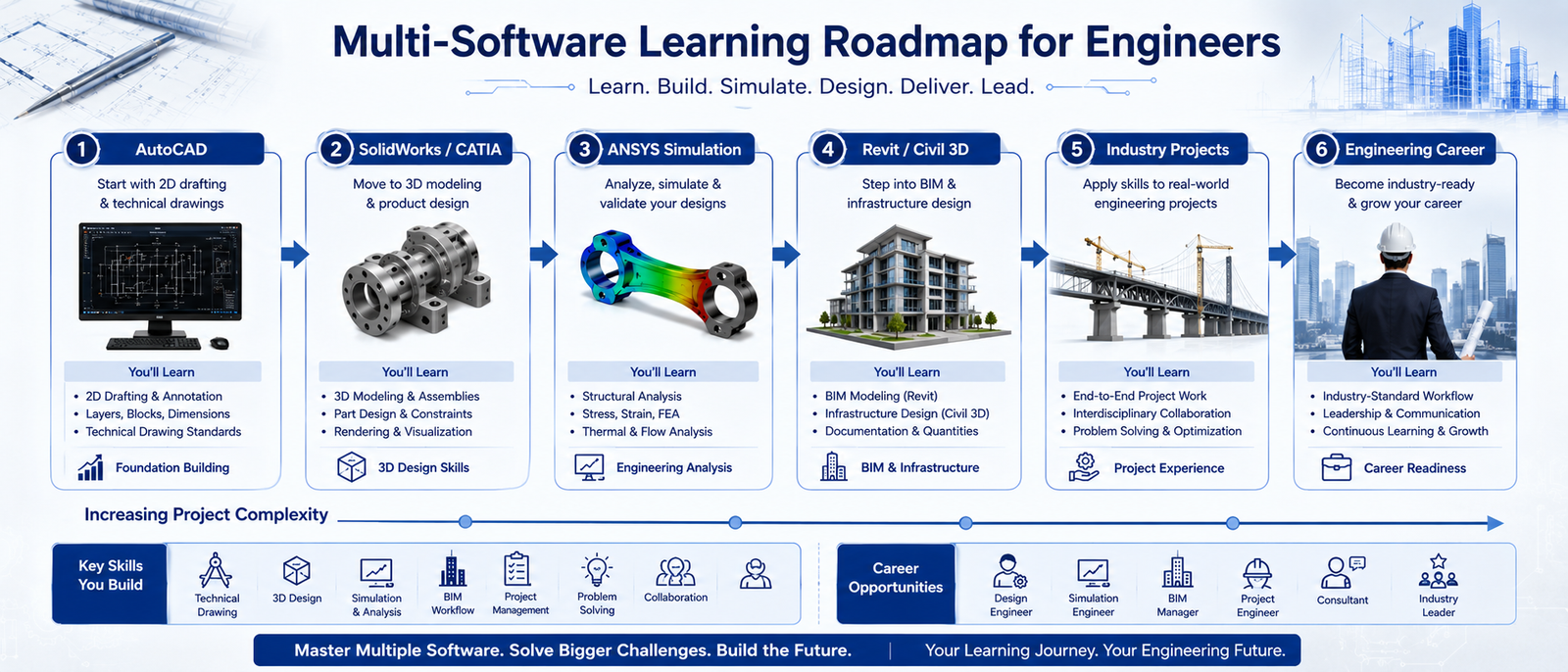 Multi-Software Learning Roadmap for Engineers