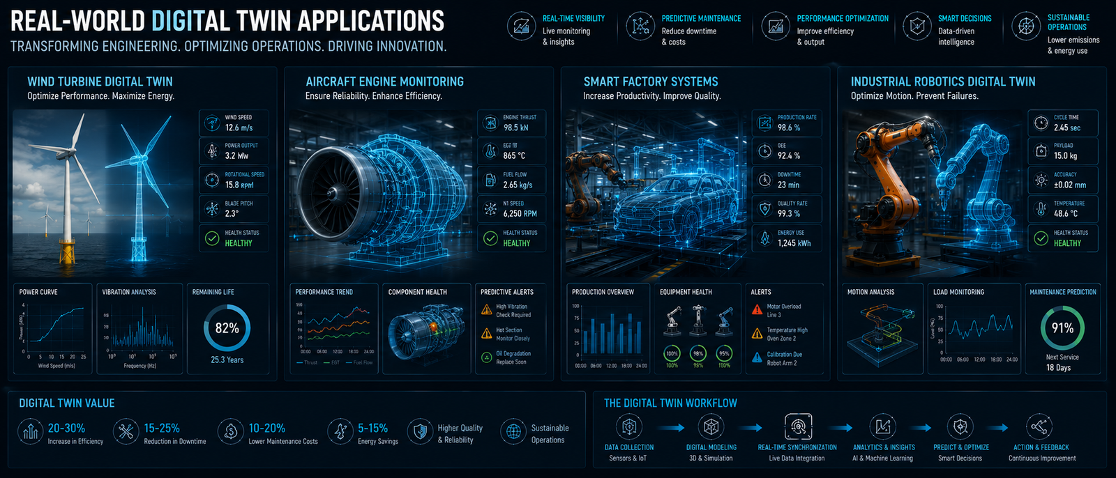 Real-World Digital Twin Applications