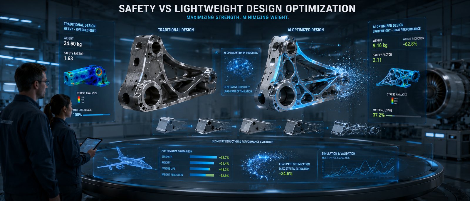 Safety vs Lightweight Design Optimization