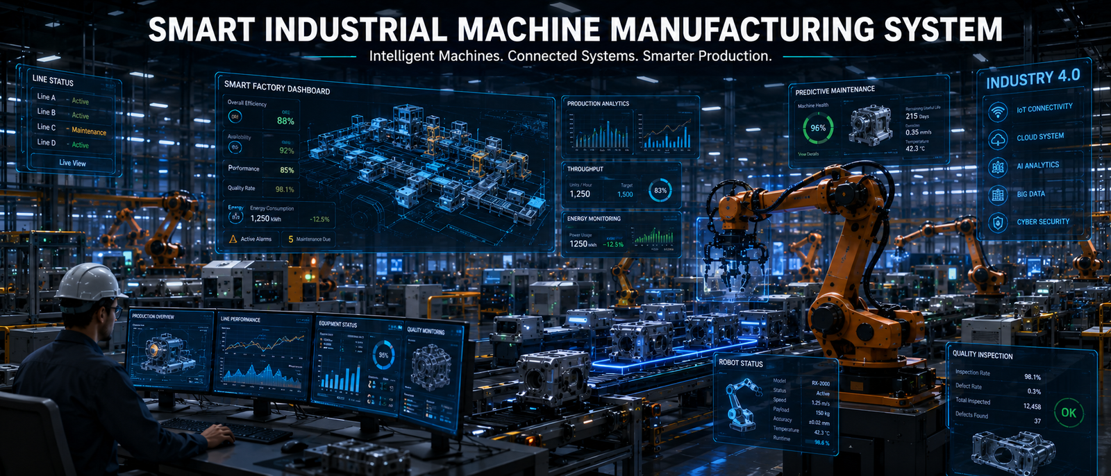 Smart Industrial Machine Manufacturing System