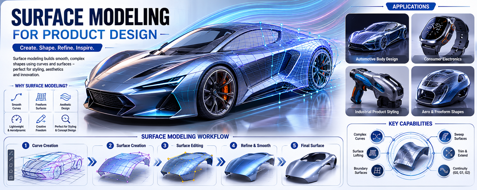 Surface Modeling for Product Design