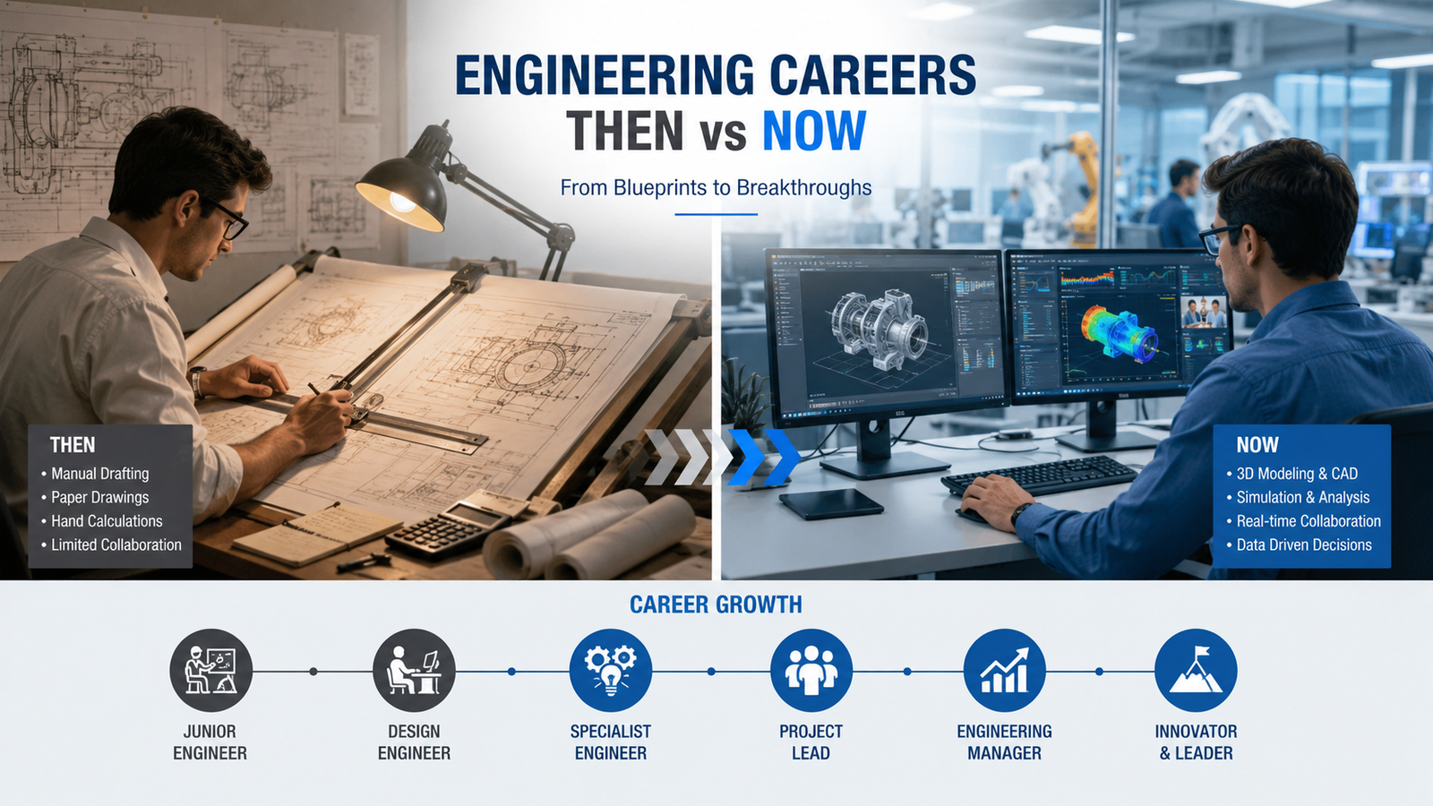 Engineering Careers Then vs Now