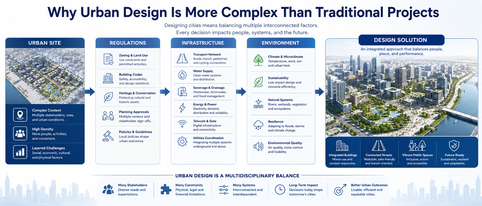 Why Urban Design Is More Complex Than Traditional Projects